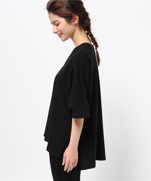 OUTLET（アウトレット）の「【Discoat】前後VスリットP/O（Tシャツ/カットソー・レディース・ブルー/キャメル/ブラック・LARGE/MEDIUM）」の5枚目の写真