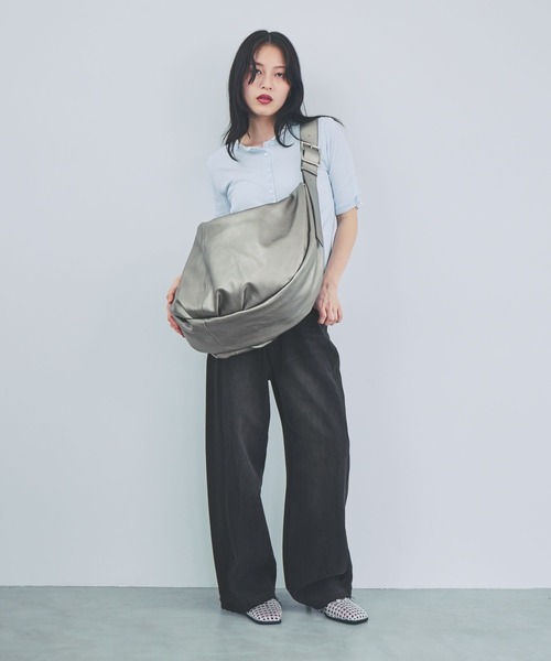 JEANASIS(ジーナシス)の「セミシアーリブヘンリーSS/1023342(Tシャツ/カットソー・レディース・ホワイト/グレー/ブラック・FREE)」の14枚目の写真