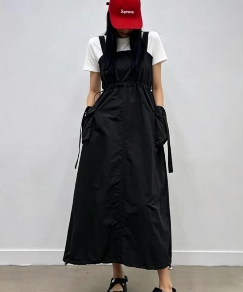 semplice（センプリチェ）の「ワンピース【韓国ファッション】（ワンピース・レディース・ブラック/カーキ・F）」の2枚目の写真