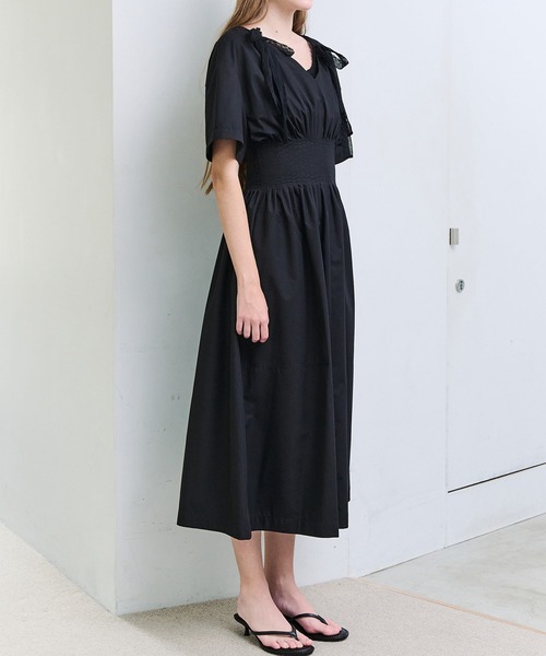 LE CIEL BLEU(ルシェルブルー)の「ラウンドフォームドレス / Round Form Dress(ワンピース・レディース・ブラック・36)」の8枚目の写真