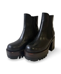 ボリュームソール サイドゴアショートブーツ Jeffrey Campbell