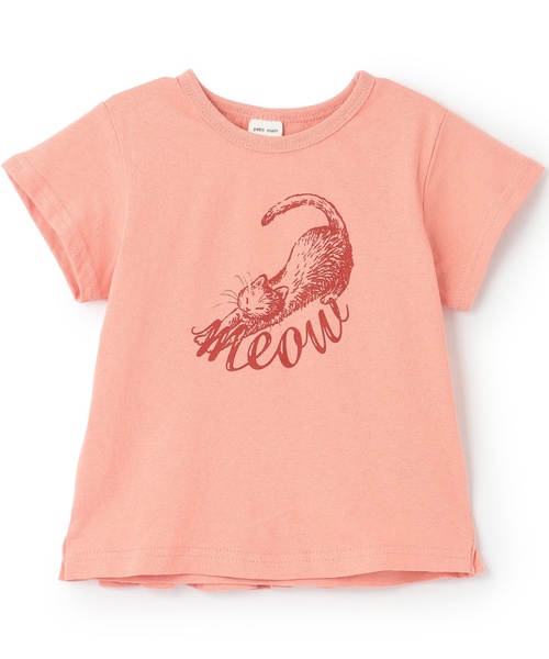 petit main(プティマイン)の「【プティプラ/WEB先行】GIRLS 半袖Tシャツ(Tシャツ/カットソー・キッズ・アイボリー/カラフル/オレンジ/ネイビー/ライトピンク/ライトグリーン/レッド/ブラック/ライトブルー/ラベンダー・120cm/130cm/110cm/80cm/90cm/100cm)」の9枚目の写真