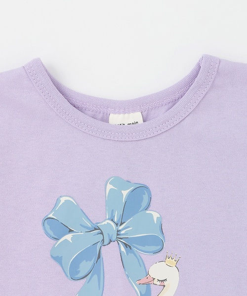 petit main(プティマイン)の「【プティプラ/WEB先行】GIRLS 半袖Tシャツ(Tシャツ/カットソー・キッズ・アイボリー/カラフル/オレンジ/ネイビー/ライトピンク/ライトグリーン/レッド/ブラック/ライトブルー/ラベンダー・120cm/130cm/110cm/80cm/90cm/100cm)」の19枚目の写真