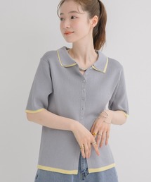 RETRO GIRL | 配色５分袖カーディガン(ニット/セーター)