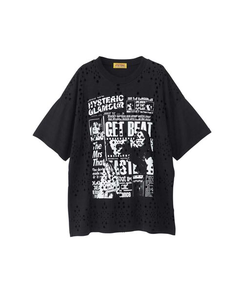 HYSTERIC GLAMOUR(ヒステリックグラマー)の「DAILY HYSTERIC オーバーサイズTシャツ(Tシャツ/カットソー・レディース・ホワイト/カーキ/ブラック・FREE)」の3枚目の写真