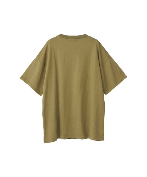 HYSTERIC GLAMOUR(ヒステリックグラマー)の「DAILY HYSTERIC オーバーサイズTシャツ(Tシャツ/カットソー・レディース・ホワイト/カーキ/ブラック・FREE)」の6枚目の写真