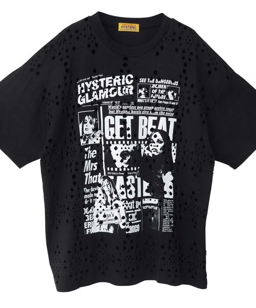 HYSTERIC GLAMOUR(ヒステリックグラマー)の「DAILY HYSTERIC オーバーサイズTシャツ(Tシャツ/カットソー・レディース・ホワイト/カーキ/ブラック・FREE)」の9枚目の写真