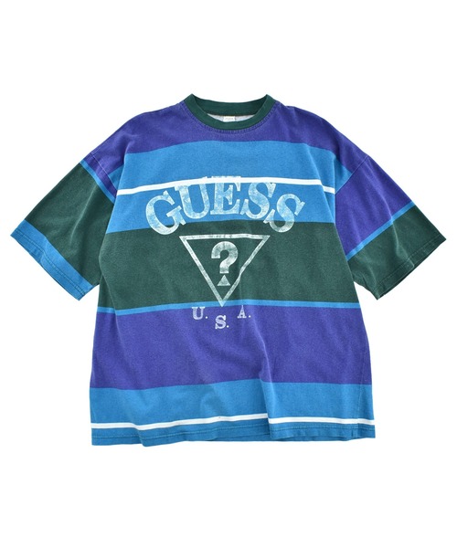 LABORATORY R(ラボラトリーアール)の「【USED】90's GUESS オールドタグ ロゴ Tシャツ USA製(Tシャツ/カットソー・メンズ・マルチ・X-LARGE)」の1枚目の写真