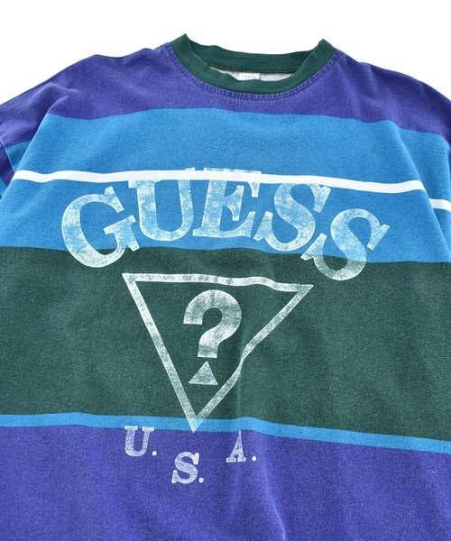LABORATORY R(ラボラトリーアール)の「【USED】90's GUESS オールドタグ ロゴ Tシャツ USA製(Tシャツ/カットソー・メンズ・マルチ・X-LARGE)」の2枚目の写真