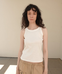 NAYRO（ネイロ）の「Airy Rib Tank Top (ivory)（Tシャツ/カットソー）」
