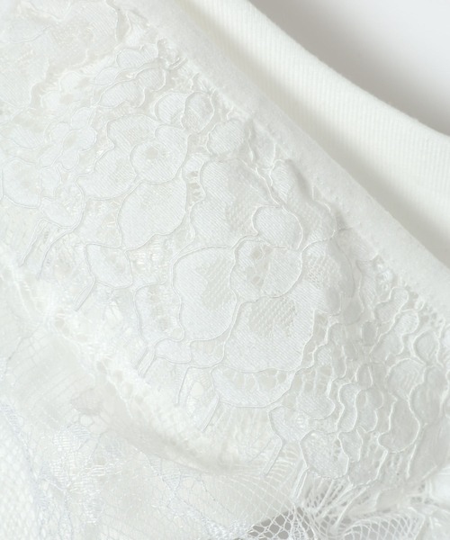 eL(エル)の「【eL】Lace Bra Cami/878288(キャミソール・レディース・ブラック/オフホワイト・FREE)」の11枚目の写真