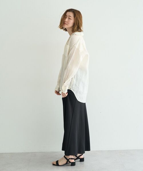 YECCA VECCA(イェッカヴェッカ)の「【接触冷感】カットマーメイドスカート(スカート・レディース・ブラック/ダークベージュ・FREE)」の20枚目の写真