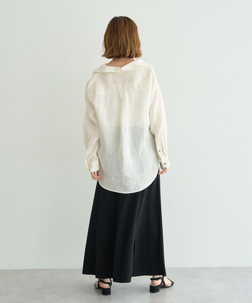 YECCA VECCA(イェッカヴェッカ)の「【接触冷感】カットマーメイドスカート(スカート・レディース・ブラック/ダークベージュ・FREE)」の19枚目の写真