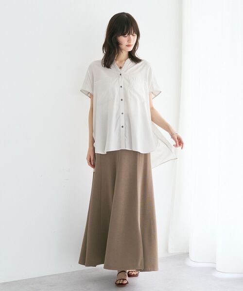 YECCA VECCA(イェッカヴェッカ)の「【接触冷感】カットマーメイドスカート(スカート・レディース・ブラック/ダークベージュ・FREE)」の17枚目の写真