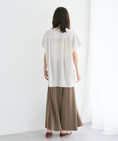 YECCA VECCA(イェッカヴェッカ)の「【接触冷感】カットマーメイドスカート(スカート・レディース・ブラック/ダークベージュ・FREE)」の4枚目の写真