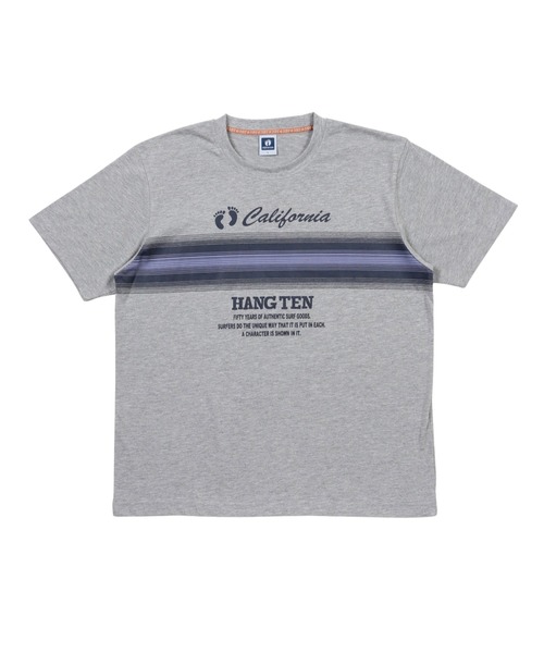 HANGTEN(ハンテン)の「【HANGTEN/ハンテン】パネルロゴプリントTシャツ/H3616 California グラデーションプリント半袖Tシャツ 4色展開|メンズ サーフブランド ロゴT カジュアル アメカジ 夏Tシャツ(Tシャツ/カットソー・メンズ・ネイビー/ブラック/ホワイト/グレー・X-LARGE/LARGE/MEDIUM)」の11枚目の写真
