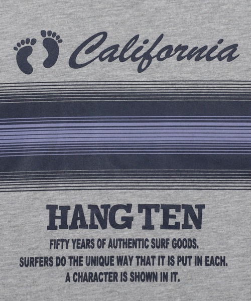 HANGTEN(ハンテン)の「【HANGTEN/ハンテン】パネルロゴプリントTシャツ/H3616 California グラデーションプリント半袖Tシャツ 4色展開|メンズ サーフブランド ロゴT カジュアル アメカジ 夏Tシャツ(Tシャツ/カットソー・メンズ・ネイビー/ブラック/ホワイト/グレー・X-LARGE/LARGE/MEDIUM)」の15枚目の写真