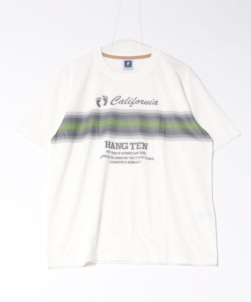 HANGTEN(ハンテン)の「【HANGTEN/ハンテン】パネルロゴプリントTシャツ/H3616 California グラデーションプリント半袖Tシャツ 4色展開|メンズ サーフブランド ロゴT カジュアル アメカジ 夏Tシャツ(Tシャツ/カットソー・メンズ・ネイビー/ブラック/ホワイト/グレー・X-LARGE/LARGE/MEDIUM)」の18枚目の写真