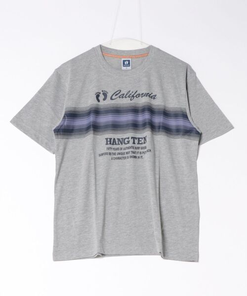HANGTEN(ハンテン)の「【HANGTEN/ハンテン】パネルロゴプリントTシャツ/H3616 California グラデーションプリント半袖Tシャツ 4色展開|メンズ サーフブランド ロゴT カジュアル アメカジ 夏Tシャツ(Tシャツ/カットソー・メンズ・ネイビー/ブラック/ホワイト/グレー・X-LARGE/LARGE/MEDIUM)」の20枚目の写真