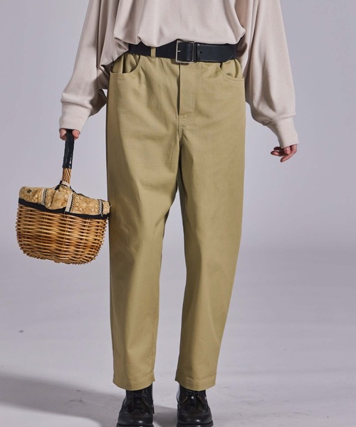 Kelen(ケレン)の「「KELEN / ケレン」イージーフィットコットントラウザー(その他パンツ・レディース・ホワイト/ベージュ/ブラウン/ブラック・S/M)」の8枚目の写真
