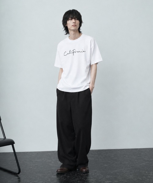 NO WAY(ノーウェイ)の「/Bd/刺繍ロゴ 天竺 半袖クルーネックTシャツ(Tシャツ/カットソー・メンズ・ベージュ・LARGE/X-LARGE)」の5枚目の写真