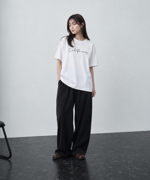 NO WAY(ノーウェイ)の「/Bd/刺繍ロゴ 天竺 半袖クルーネックTシャツ(Tシャツ/カットソー・メンズ・ベージュ・LARGE/X-LARGE)」の3枚目の写真