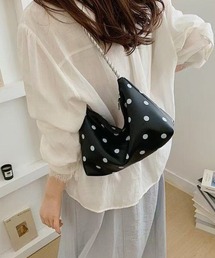 ドット柄ショルダーバッグ
