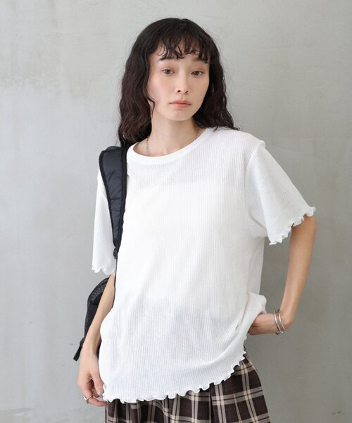 COLONY 2139（コロニートゥーワンスリーナイン）の「メロウTシャツ（Tシャツ/カットソー・レディース・ホワイト/ブラック/ブラウン・FREE）」の5枚目の写真