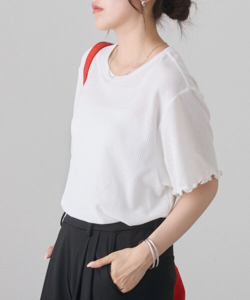 COLONY 2139（コロニートゥーワンスリーナイン）の「メロウTシャツ（Tシャツ/カットソー・レディース・ホワイト/ブラック/ブラウン・FREE）」の15枚目の写真