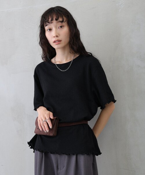 COLONY 2139（コロニートゥーワンスリーナイン）の「メロウTシャツ（Tシャツ/カットソー・レディース・ホワイト/ブラック/ブラウン・FREE）」の21枚目の写真