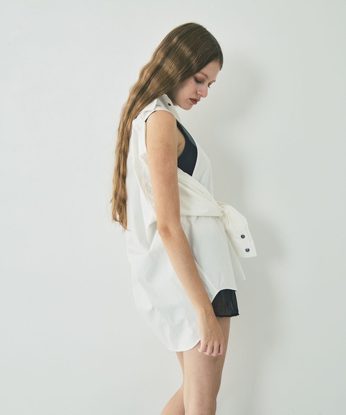 mukcyen(ムッシャン)の「protocol spine shirt L(シャツ/ブラウス・レディース・ブラック/ピンク/ホワイト・FREE)」の7枚目の写真