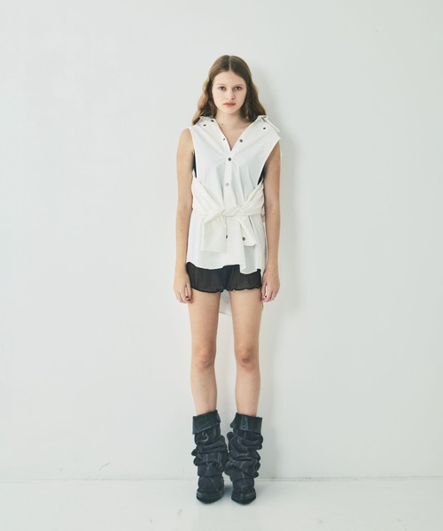 mukcyen(ムッシャン)の「protocol spine shirt L(シャツ/ブラウス・レディース・ブラック/ピンク/ホワイト・FREE)」の10枚目の写真