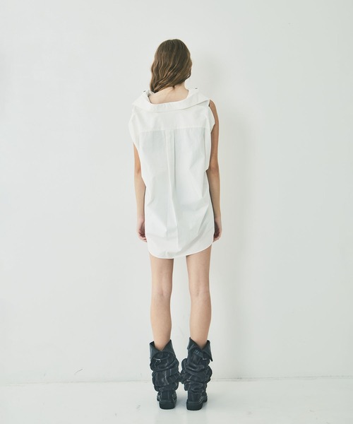 mukcyen(ムッシャン)の「protocol spine shirt L(シャツ/ブラウス・レディース・ブラック/ピンク/ホワイト・FREE)」の12枚目の写真
