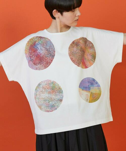 FRAPBOIS(フラボア)の「SYU-T2 Tシャツ(Tシャツ/カットソー・レディース・ホワイト/ブラック・1)」の3枚目の写真