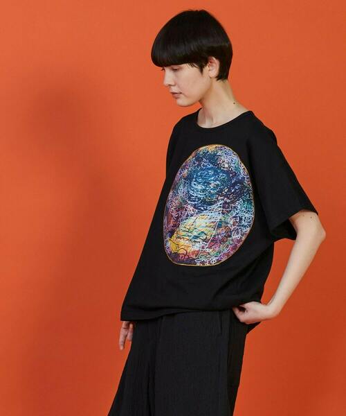 FRAPBOIS(フラボア)の「SYU-T2 Tシャツ(Tシャツ/カットソー・レディース・ホワイト/ブラック・1)」の10枚目の写真