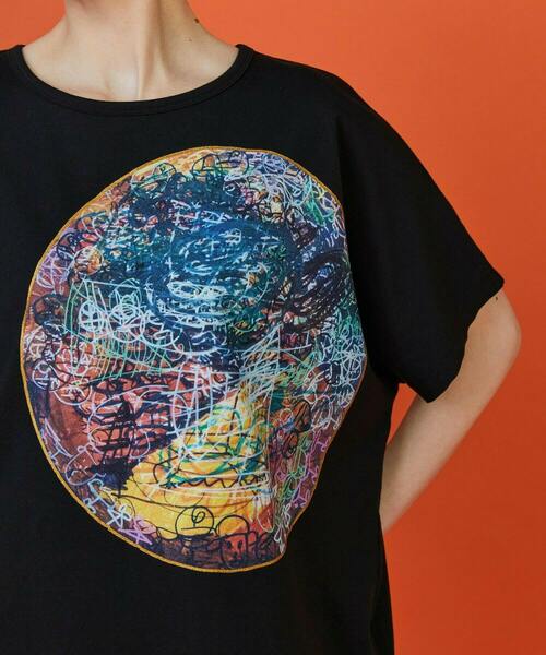FRAPBOIS(フラボア)の「SYU-T2 Tシャツ(Tシャツ/カットソー・レディース・ホワイト/ブラック・1)」の13枚目の写真