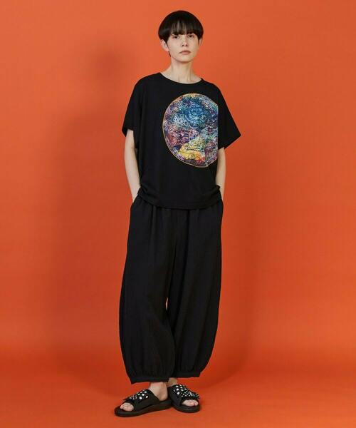 FRAPBOIS(フラボア)の「SYU-T2 Tシャツ(Tシャツ/カットソー・レディース・ホワイト/ブラック・1)」の14枚目の写真