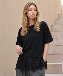 レースドッキングレイヤード Tシャツ