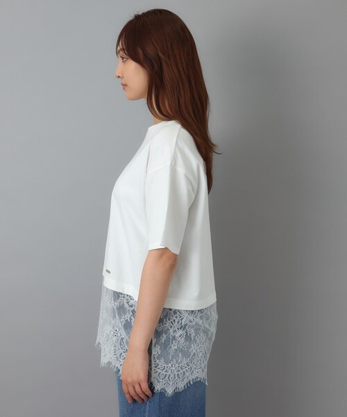 DRESSTERIOR(ドレステリア)の「レースドッキングレイヤード Tシャツ(Tシャツ/カットソー・レディース・ブラック/オフホワイト・38/36)」の11枚目の写真