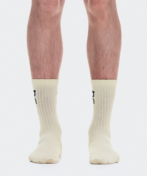 On（オン）の「On/オン　Logo Sock High 3P（ソックス/靴下・メンズ・アイボリー/ホワイト/ブラック・2/1）」の6枚目の写真