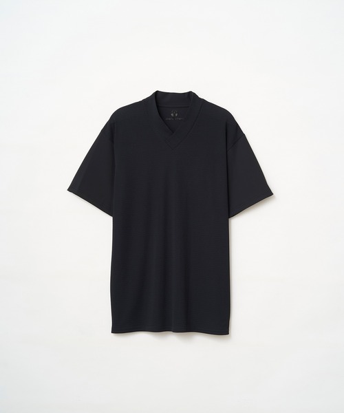 和ROBE(ワローブ)の「2026夏 WAROBE / JUBAN TEE TECH MESH(Tシャツ/カットソー・メンズ・ブルー系/ブラック・2/3)」の2枚目の写真