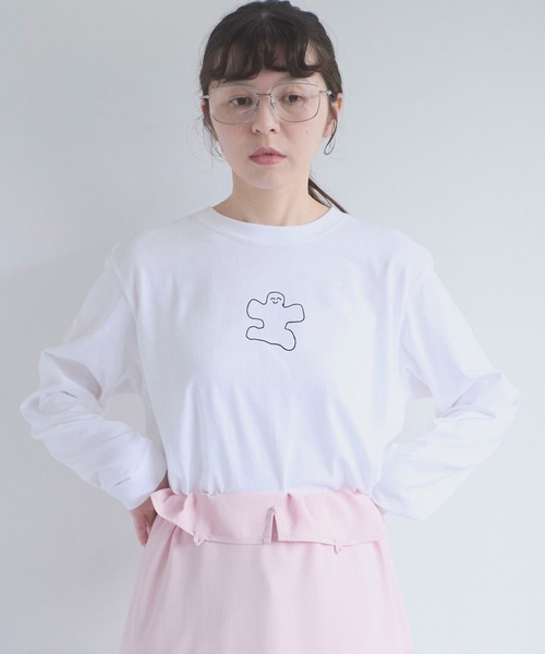 I am I in fact...（アイアムアイインファクト）の「ID LON-TEE（Tシャツ/カットソー・レディース・ブラック/ホワイト・FREE）」の5枚目の写真