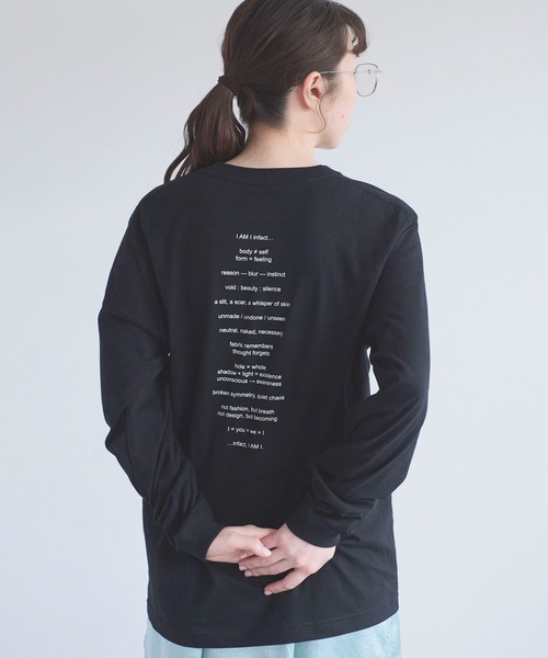 I am I in fact...（アイアムアイインファクト）の「ID LON-TEE（Tシャツ/カットソー・レディース・ブラック/ホワイト・FREE）」の10枚目の写真