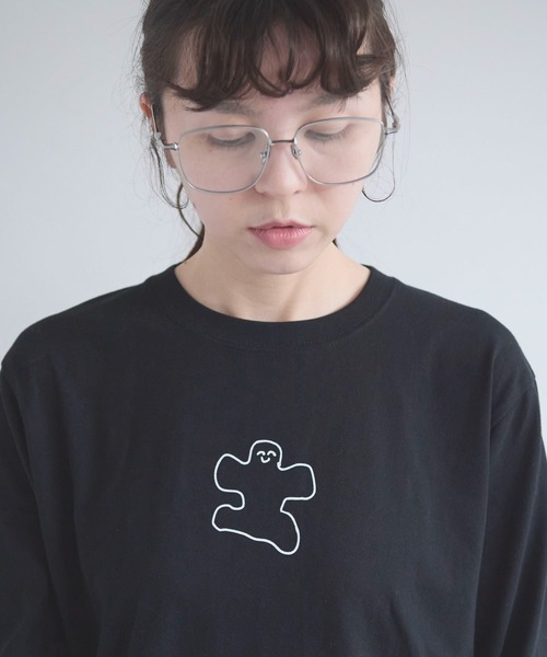 I am I in fact...（アイアムアイインファクト）の「ID LON-TEE（Tシャツ/カットソー・レディース・ブラック/ホワイト・FREE）」の11枚目の写真