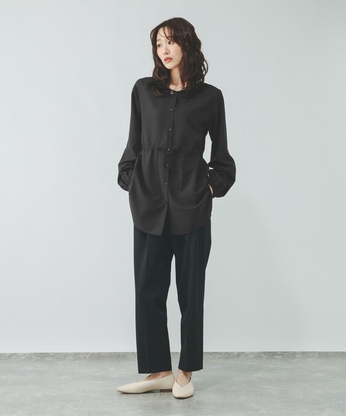 GLOBAL WORK(グローバルワーク)の「シアーチュニックブラウス/797355(シャツ/ブラウス・レディース・ブラック/オフホワイト/ラベンダー/ドット・MEDIUM/LARGE)」の9枚目の写真