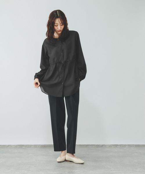 GLOBAL WORK(グローバルワーク)の「シアーチュニックブラウス/797355(シャツ/ブラウス・レディース・ブラック/オフホワイト/ラベンダー/ドット・MEDIUM/LARGE)」の10枚目の写真