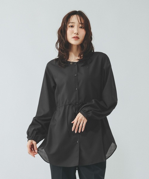 GLOBAL WORK(グローバルワーク)の「シアーチュニックブラウス/797355(シャツ/ブラウス・レディース・ブラック/オフホワイト/ラベンダー/ドット・MEDIUM/LARGE)」の12枚目の写真