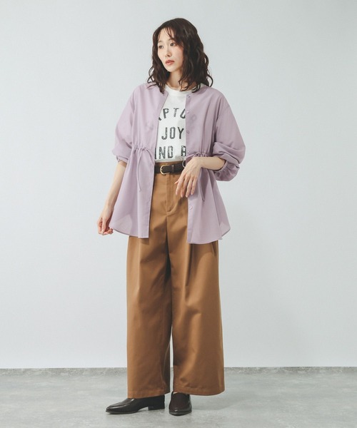 GLOBAL WORK(グローバルワーク)の「シアーチュニックブラウス/797355(シャツ/ブラウス・レディース・ブラック/オフホワイト/ラベンダー/ドット・MEDIUM/LARGE)」の18枚目の写真
