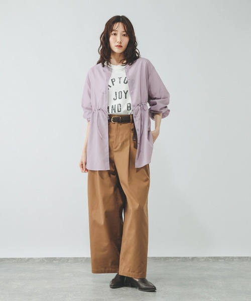 GLOBAL WORK(グローバルワーク)の「シアーチュニックブラウス/797355(シャツ/ブラウス・レディース・ブラック/オフホワイト/ラベンダー/ドット・MEDIUM/LARGE)」の19枚目の写真