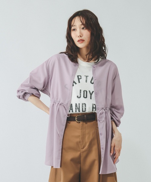GLOBAL WORK(グローバルワーク)の「シアーチュニックブラウス/797355(シャツ/ブラウス・レディース・ブラック/オフホワイト/ラベンダー/ドット・MEDIUM/LARGE)」の20枚目の写真